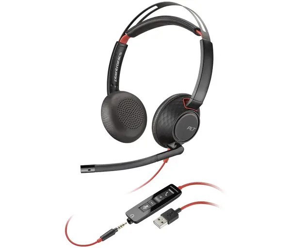 POLY Blackwire 5220. Product type: Headset. Connectivity technology: Wired. Recommended usage: Calls/Music Product colour: Black