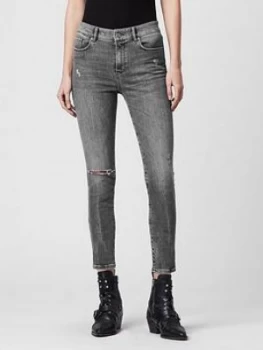 Allsaints All Saints Miller Skinny Jean With Abrasions