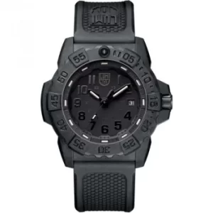 Mens Luminox 3500 Series Navy Seal Blackout Watch