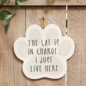 Best of Breed Wooden Plaque - Cat In Charge