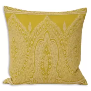 Riva Home Paisley Cushion Cover (50x50cm) (Yellow) - Yellow