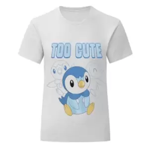 Pokemon Childrens/Kids Piplup T-Shirt (5-6 Years) (White)