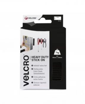 VELCRO Brand Heavy Duty Stick On Strips Black x2 Sets