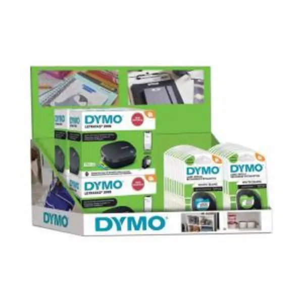 DYMO LetraTag 200B Counter Display Unit 6 Machines with 10 White Paper EXR11430NR