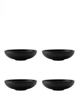 Maxwell & Williams Maxwell & Williams Caviar Black Coupe Bowls ; Set Of 4