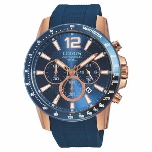 Lorus RT392EX9 Mens Sports Chronograph with Carbonised Titanium Coated Rose Gold Case
