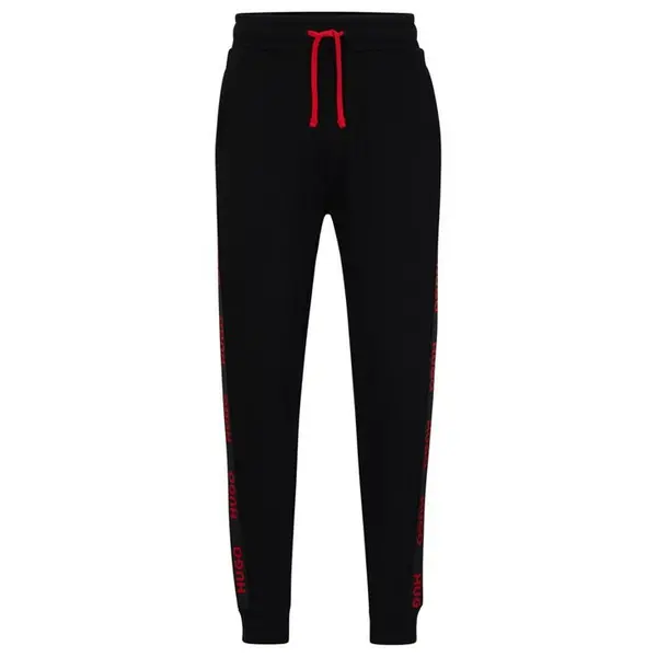 Hugo Boss Sporty Tapered Jogging Bottoms Pyjama Trousers Small Black 48123703350