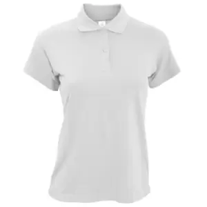 B&C Safran Pure Ladies Short Sleeve Polo Shirt (2XL) (White)