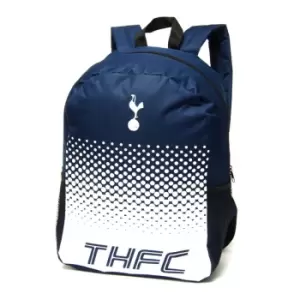Tottenham Hotspur FC Official Fade Football Crest Backpack/Rucksack (One Size) (Navy/White)