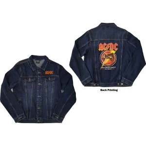 AC/DC - About To Rock Unisex Small Denim Jacket - Blue