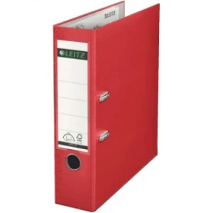 Leitz 1010 A4 Plastic Lever Arch File 80mm - Red
