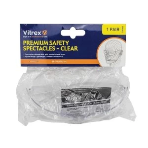 Vitrex Premium Safety Spectacles - Clear
