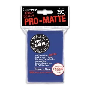Ultra Pro Matte Blue 50 Sleeves - 12 Packs