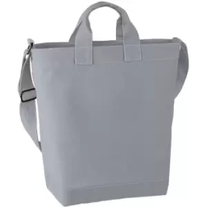 Bagbase Canvas Daybag / Hold & Strap Shopping Bag (15 Litres) (One Size) (Light Grey) - Light Grey