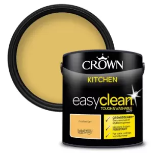 Crown Easyclean Kitchen Paint Mustard Jar 2.5L