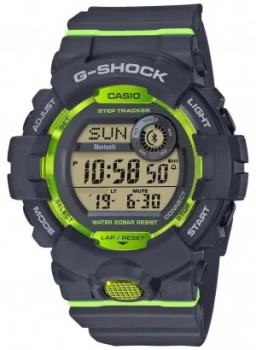 Casio G-Squad Grey Green Digital Bluetooth Step Tracker GBD- Watch