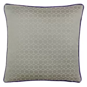 Balham Cushion Taupe/Purple, Taupe/Purple / 45 x 45cm / Cover Only