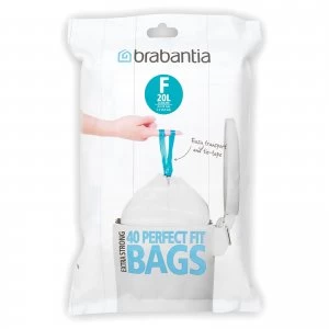 Brabantia PerfectFit Dispenser Pack F Slimline - 20 Litre (Pack of 40)
