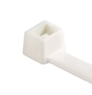 HellermannTyton White Cable Tie Releasable, 205mm x 2.5 mm