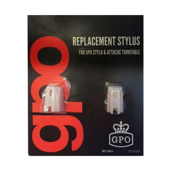 GPO Replacement Stylus for Stylo and Attache Turntable - Pack of 2