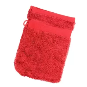 Jassz Travel Washing Glove/Bag (350 GSM) (One Size) (Red)