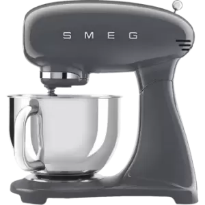 SMEG 50's Retro SMF03GRUK Stand Mixer with 4.8 Litre Bowl - Grey