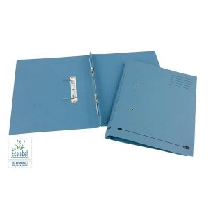 Elba Foolscap Spring Transfer File 285gsm 35mm Blue Pack of 25