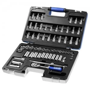 Expert by Facom 61 Piece 3/8" Drive Hex and Bi Hex Socket and Socket Bit Set Metric 3/8"