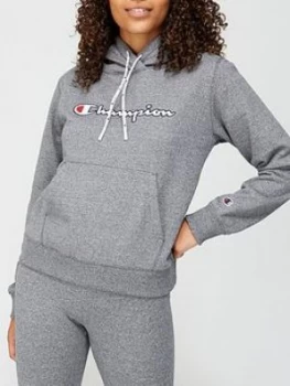 Champion Hooded Sweatshirt - Grey Size M Women