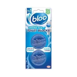 Bloo Original Blue Toilet Blocks 2 x 38g - wilko