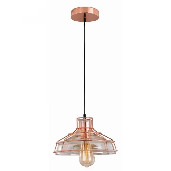 The Lighting and Interiors Group Holloway Pendant Light - Copper