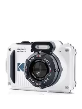 Kodak Pixpro Wpz2 Waterproof 16Mp 4X Zoom Tough Compact Camera - White