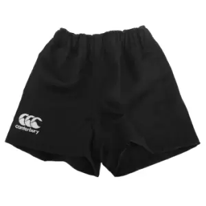 Canterbury Childrens/Kids Professional Elasticated Sports Shorts (10) (Black)