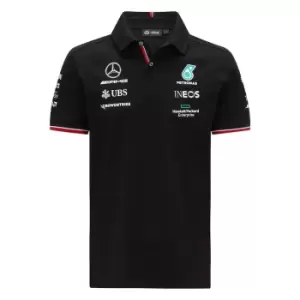 2021 Mercedes Team Polo Shirt (Black)