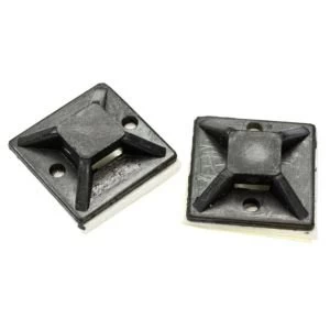 BQ Black 20mm Cable Mounts Pack of 50