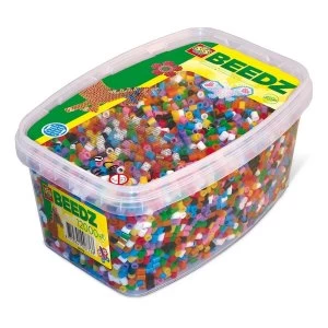 SES Creative - Childrens 1200 Iron-on Beads Mosaic Box Tub (Multi-colour)