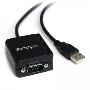 StarTech 1 Port FTDI USB to Serial RS232 Adapter Cable with COM Retention