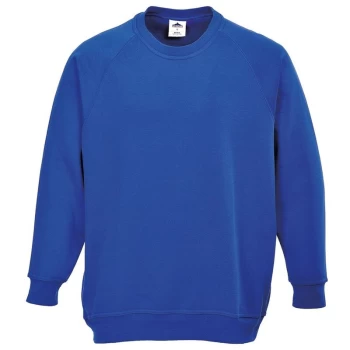 B300RBRXXXL - sz 3XL Roma Sweatshirt - Royal Blue - Portwest