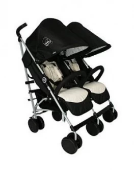 My Babiie Billie Faiers Mb22 Black And Cream Double Stroller
