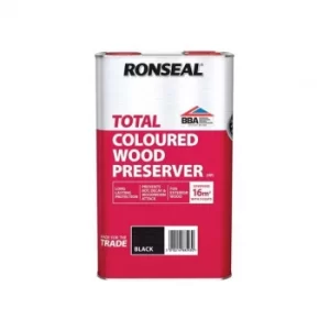 Ronseal Trade Total Wood Preserver Black 5 litre