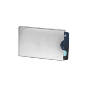 Durable Credit Card Sleeve RFID Secure Silver Pack of 10