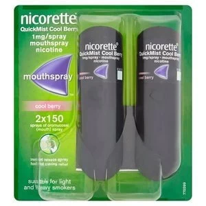 Nicorette 1mg QuickMist Cool Berry Mouth Spray Duo Pack