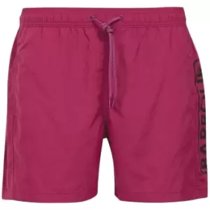 Barbour International Large Logo Swim Shorts - Purple