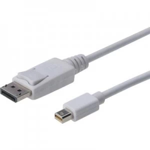 Digitus DisplayPort Cable 2m White [1x DisplayPort plug - 1x Mini DisplayPort plug]