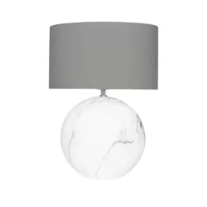 Large Marble Effect Ceramic Table Lamp