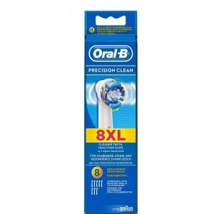 Oral B Pack of 8 Precision Clean Brush Heads