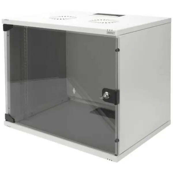 Digitus DN-19 09-U-S-1 19 wall cabinet (W x H x D) 520 x 512 x 400 mm 9 U Grey-white (RAL 7035) DN-19 09-U-S-1