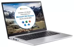 Acer Swift 1 14Pentium Silver 4GB 128GB MS Office Laptop