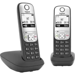 Gigaset A690 Duo DECT Cordless analogue Hands-free, base, Redial Black