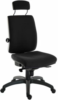 Teknik Ergo Plus Executive Operator Office Chair with Back Support and Headrest - Black